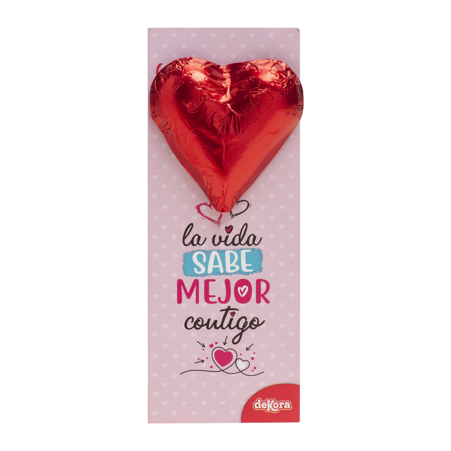 CORAZÓN CHOCOLATE CON MARCAPAGINAS 25GR