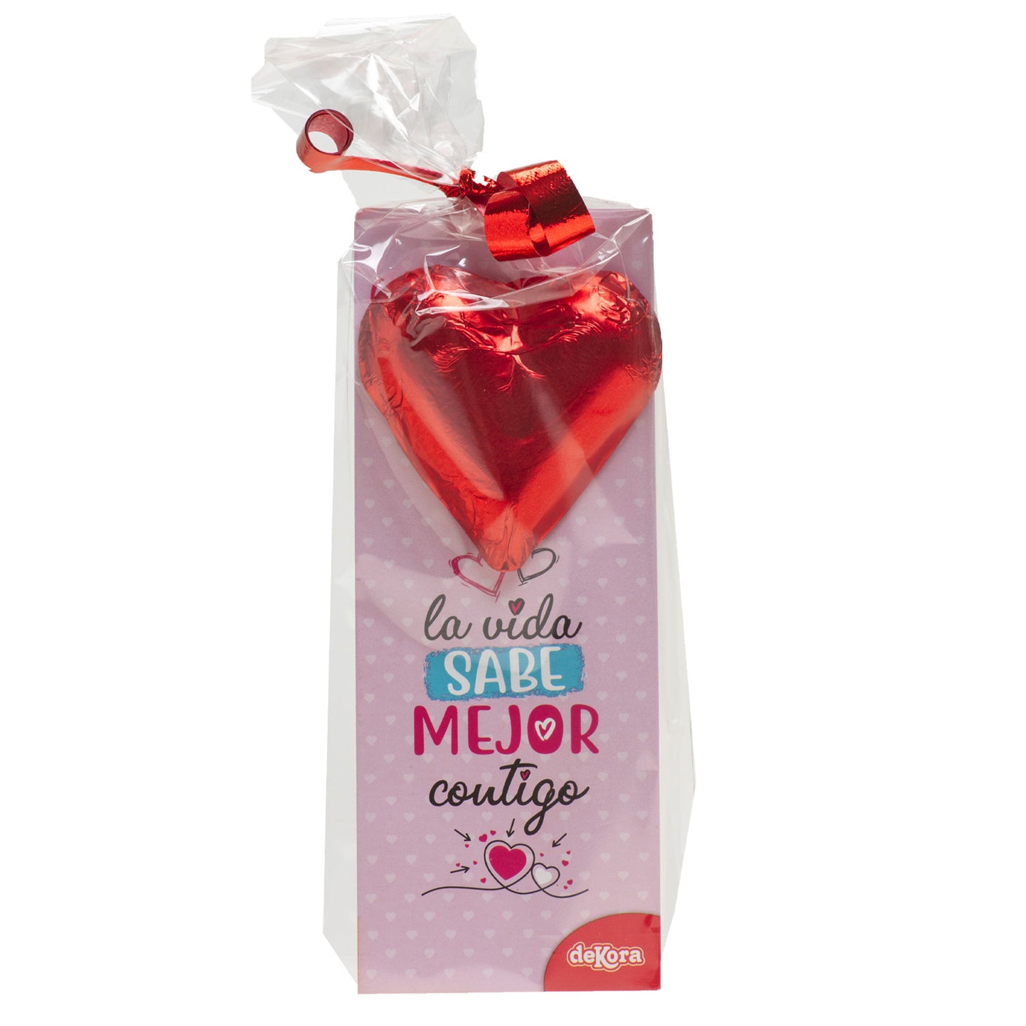 CORAÇÃO DE CHOCOLATE COM MARCADOR DE PÁGINA 25GR
