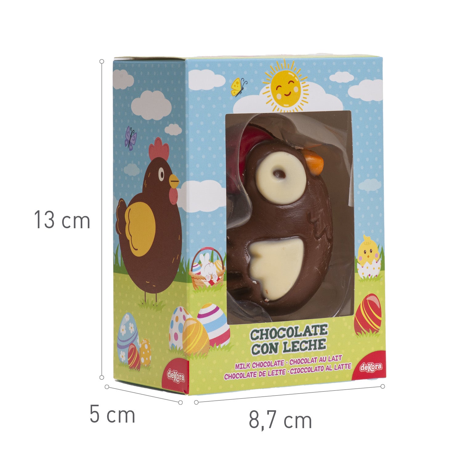 SURTIDO 3D CONEJITO Y GALLINA CHOCOLATE 55 GR