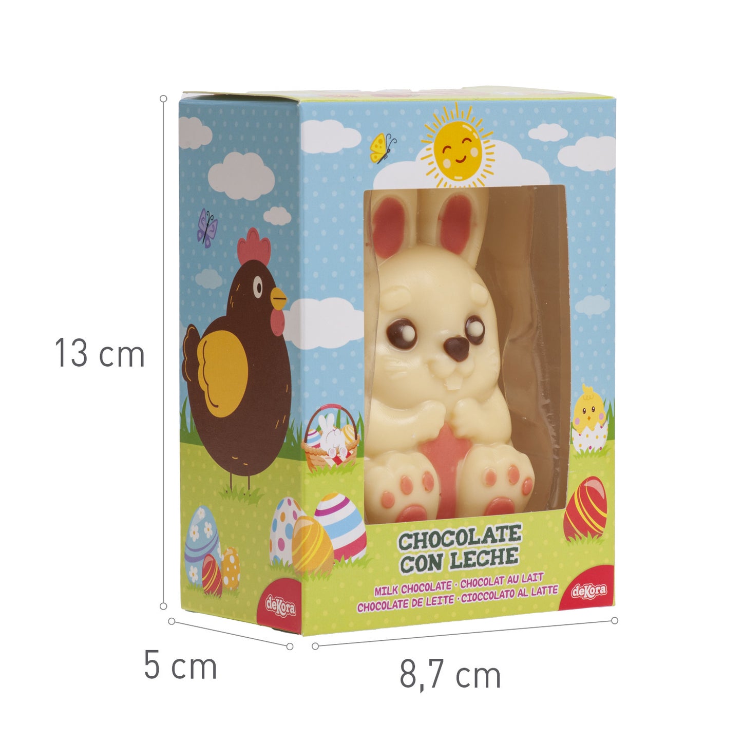 SURTIDO 3D CONEJITO Y GALLINA CHOCOLATE 55 GR