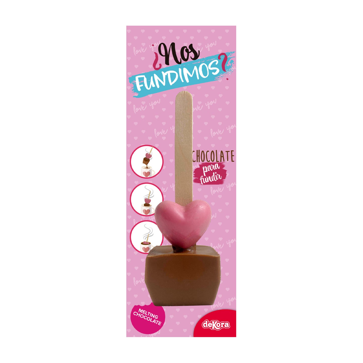 CHOCOLATE PARA DERRETER NO DIA DOS NAMORADOS