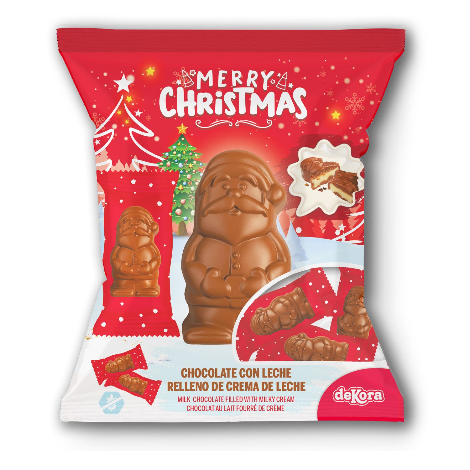 CHOCOLATES RELLENOS DE CREMA DE LECHE PAPA NOEL 80GR