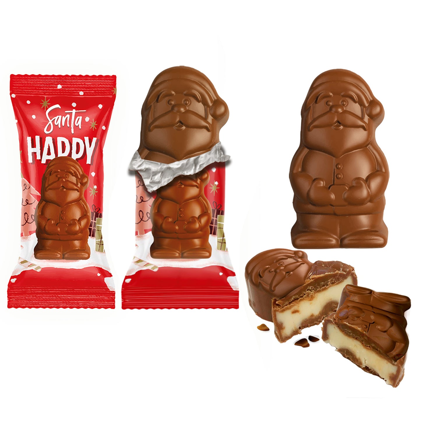CHOCOLATES RELLENOS DE CREMA DE LECHE PAPA NOEL 80GR