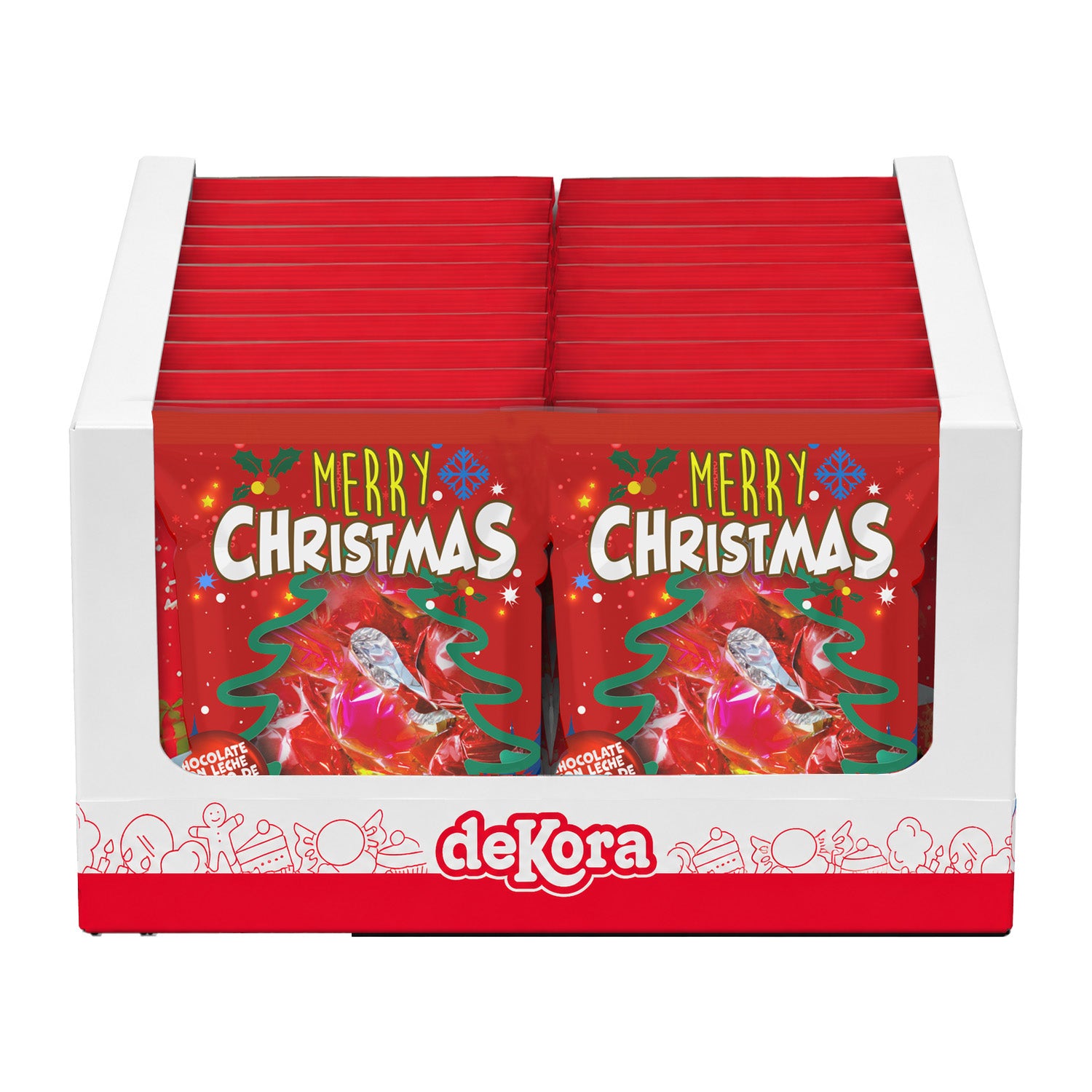 BOMBONES NAVIDEÑOS CON POPPING CANDY 90GR