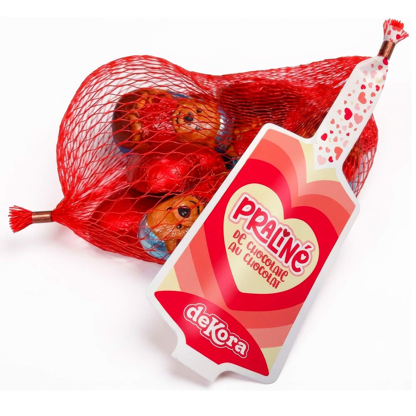 CUORI E ORSCETTI DI CIOCCOLATO ROSSO 70GR