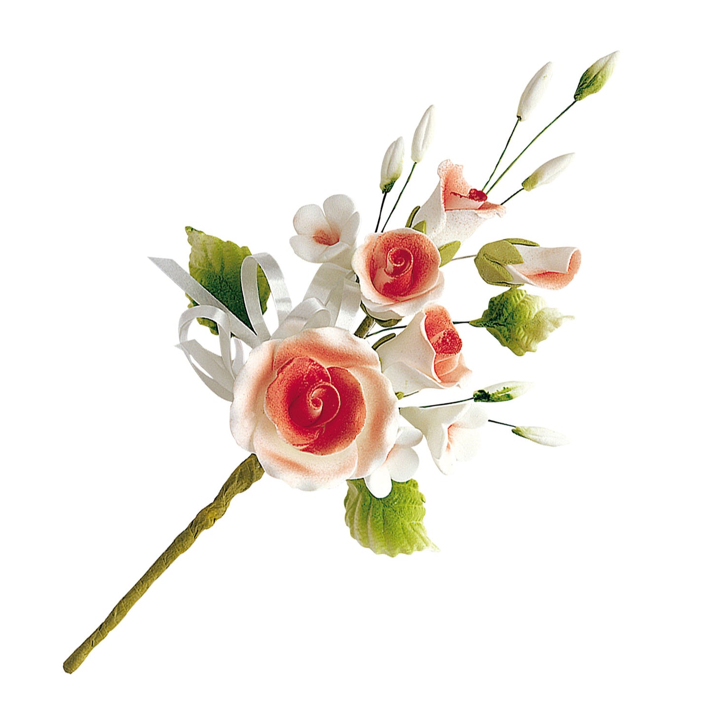 RAMOS DE FLORES PASTILLAJE COLORES SURTIDOS 14CM