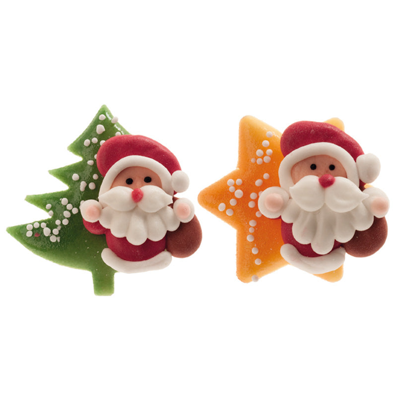 DECORATION PÂTE D"AMANDES PÈRE NOËL 45 x 45 MM