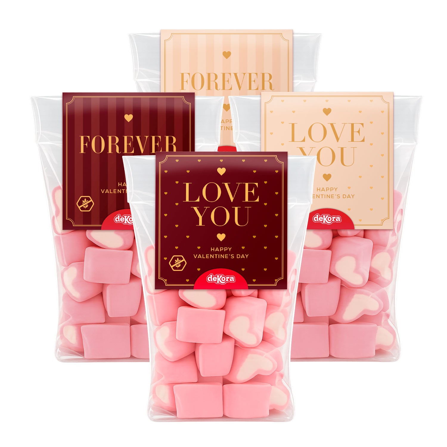SACCHETTO DI CUORI DI MALLOW 80GR