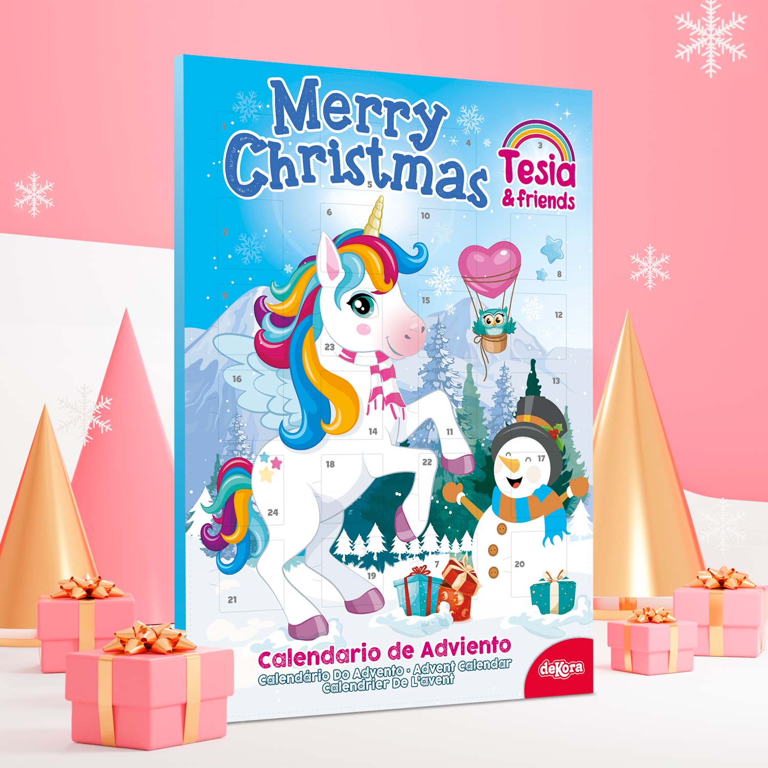 CALENDARIO CHOCOLATE TESIA EN LA NIEVE  50GR