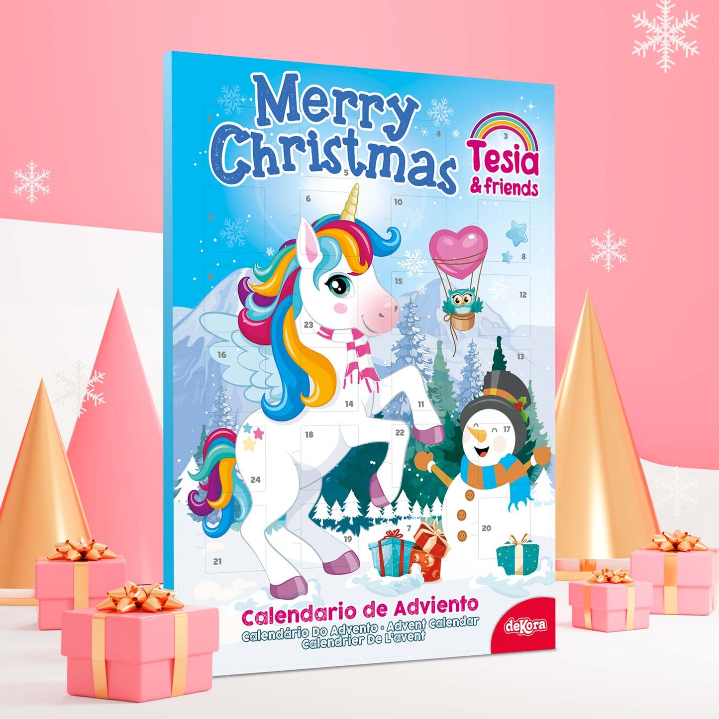 CALENDARIO CHOCOLATE TESIA EN LA NIEVE  50GR