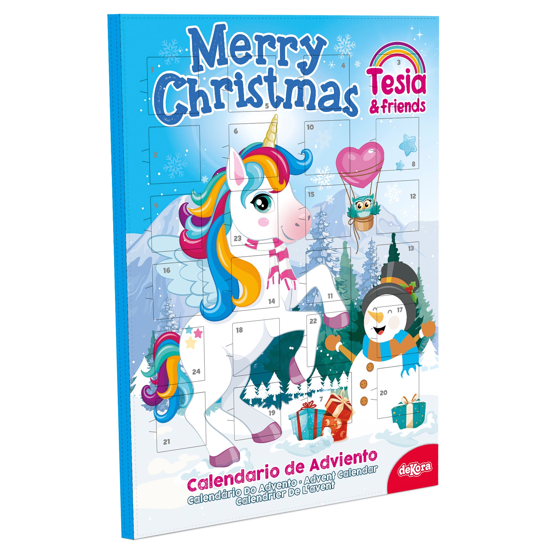 CALENDARIO CHOCOLATE TESIA EN LA NIEVE  50GR
