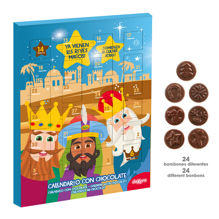 THREE KINGS CALENDAR WITH CHOCOLATES 50GR