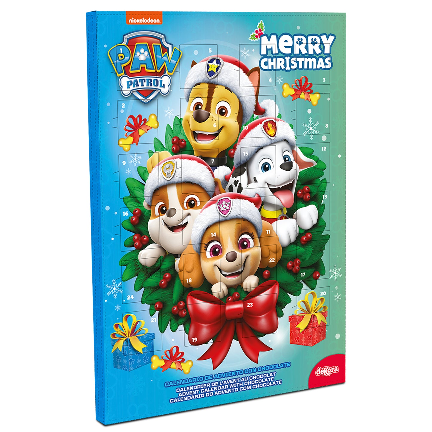 PAW PATROL CALENDRIER DE L'AVENT COURONNE DE NOËL 50GR