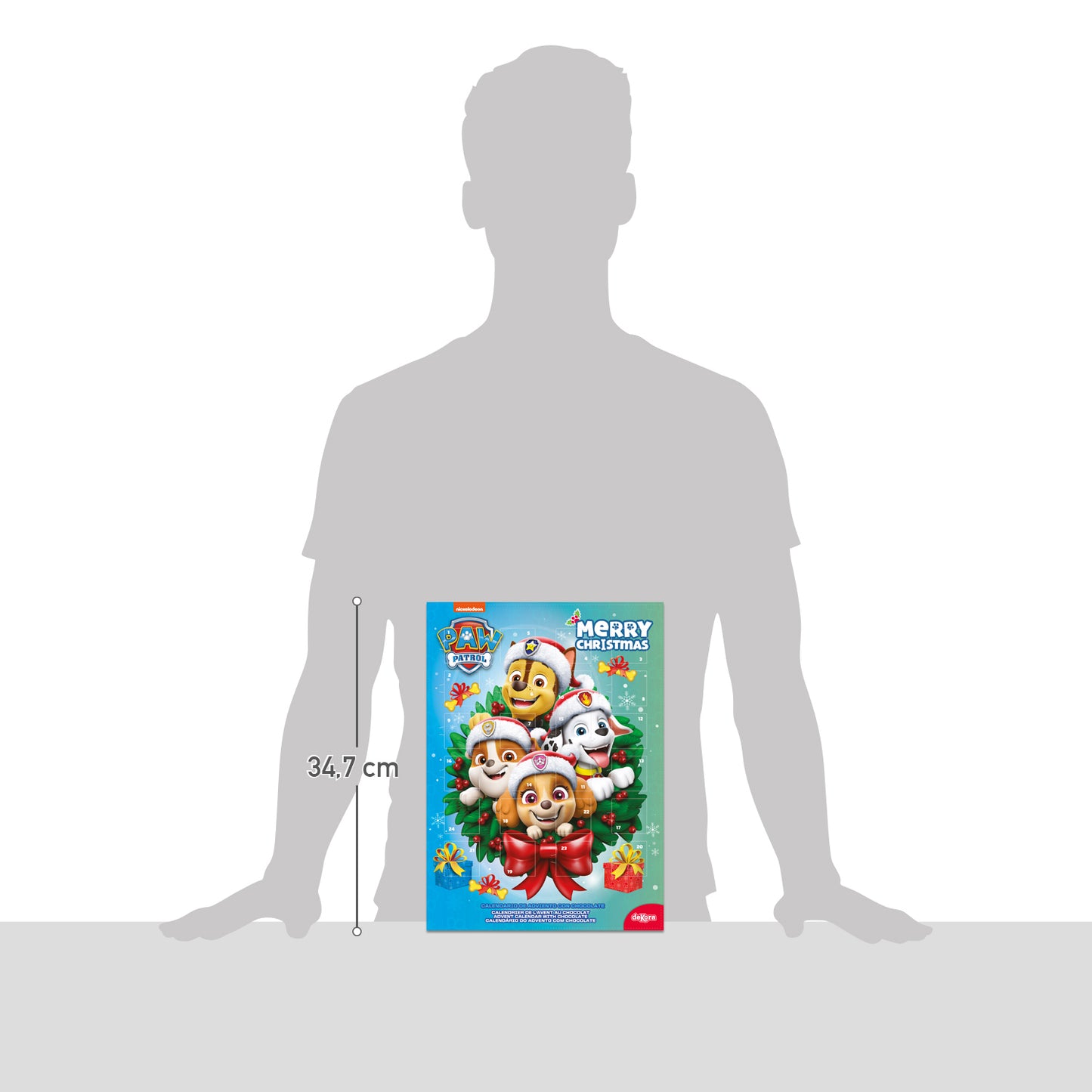 PAW PATROL CALENDRIER DE L'AVENT COURONNE DE NOËL 50GR