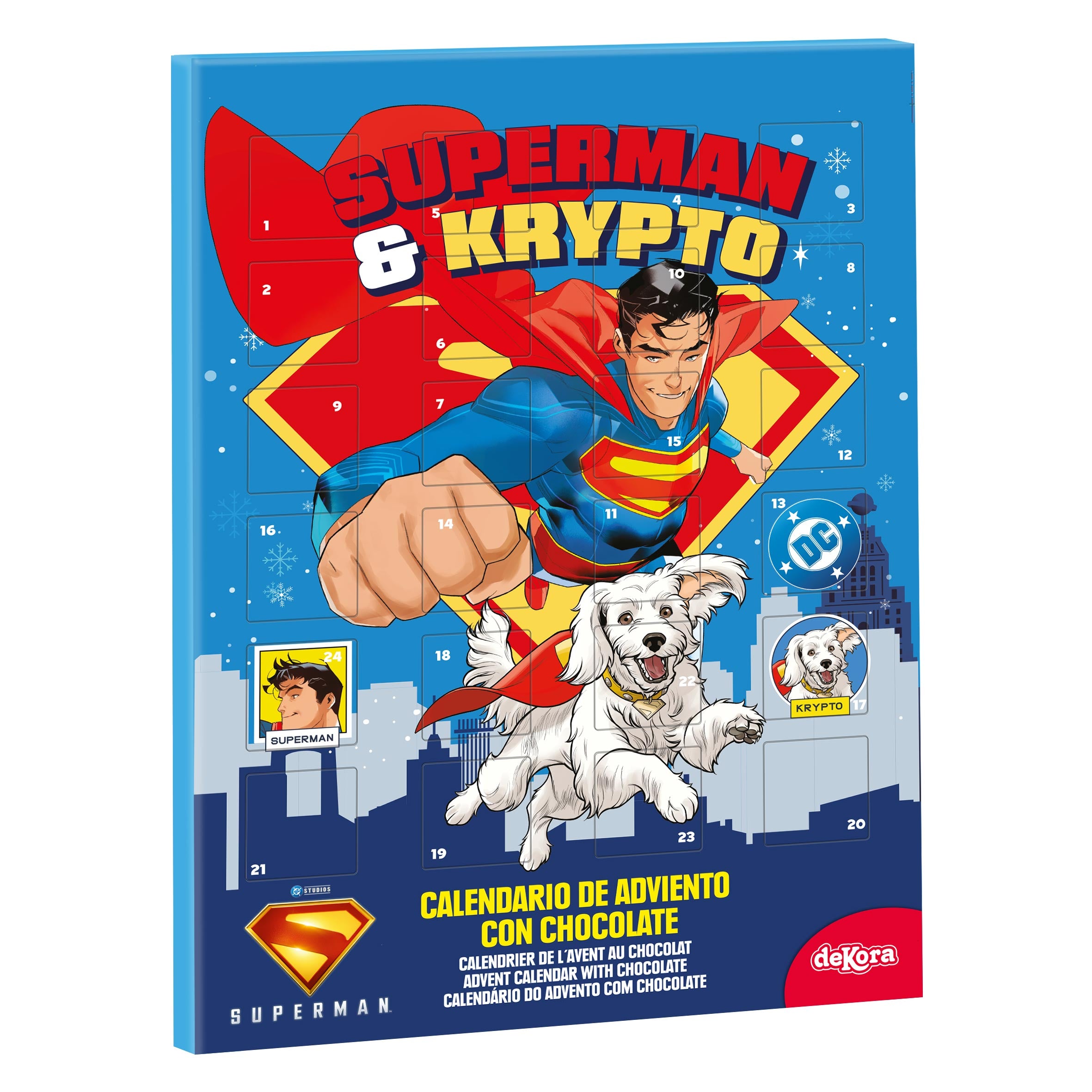 CALENDARIO CHOCOLATE SUPERMAN 50GR