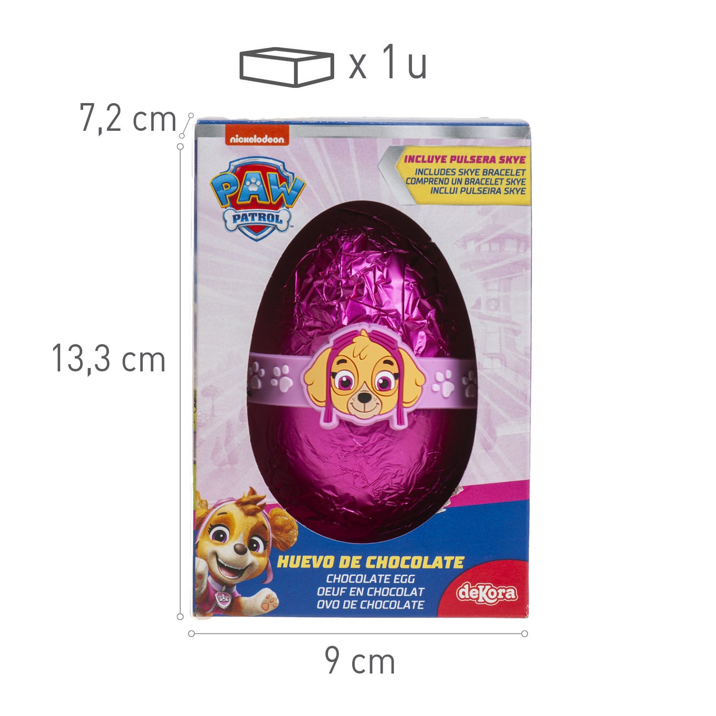 CHOCOLATE EGG WITH SKYE BRACELET 55GR