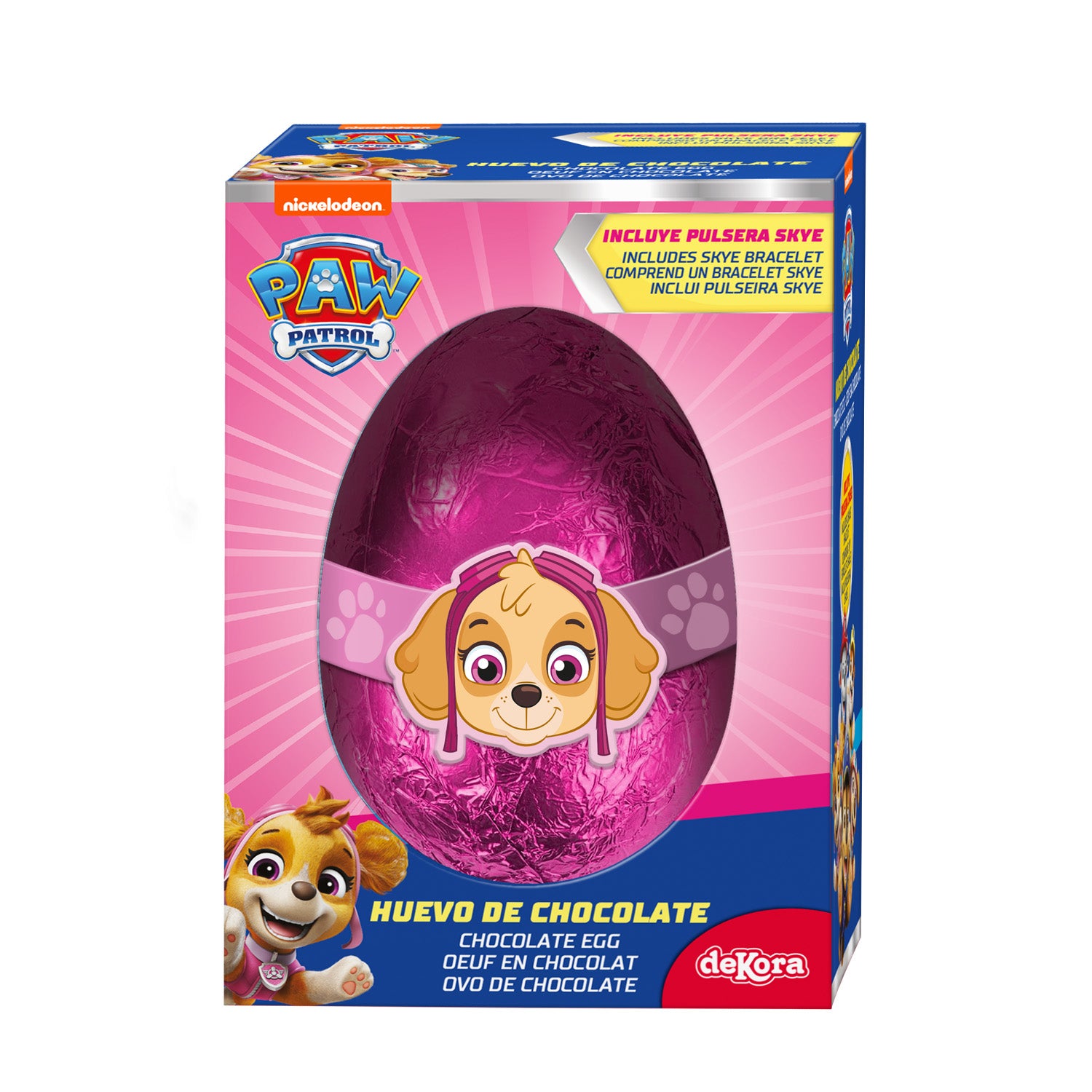 CHOCOLATE EGG WITH SKYE BRACELET 55GR