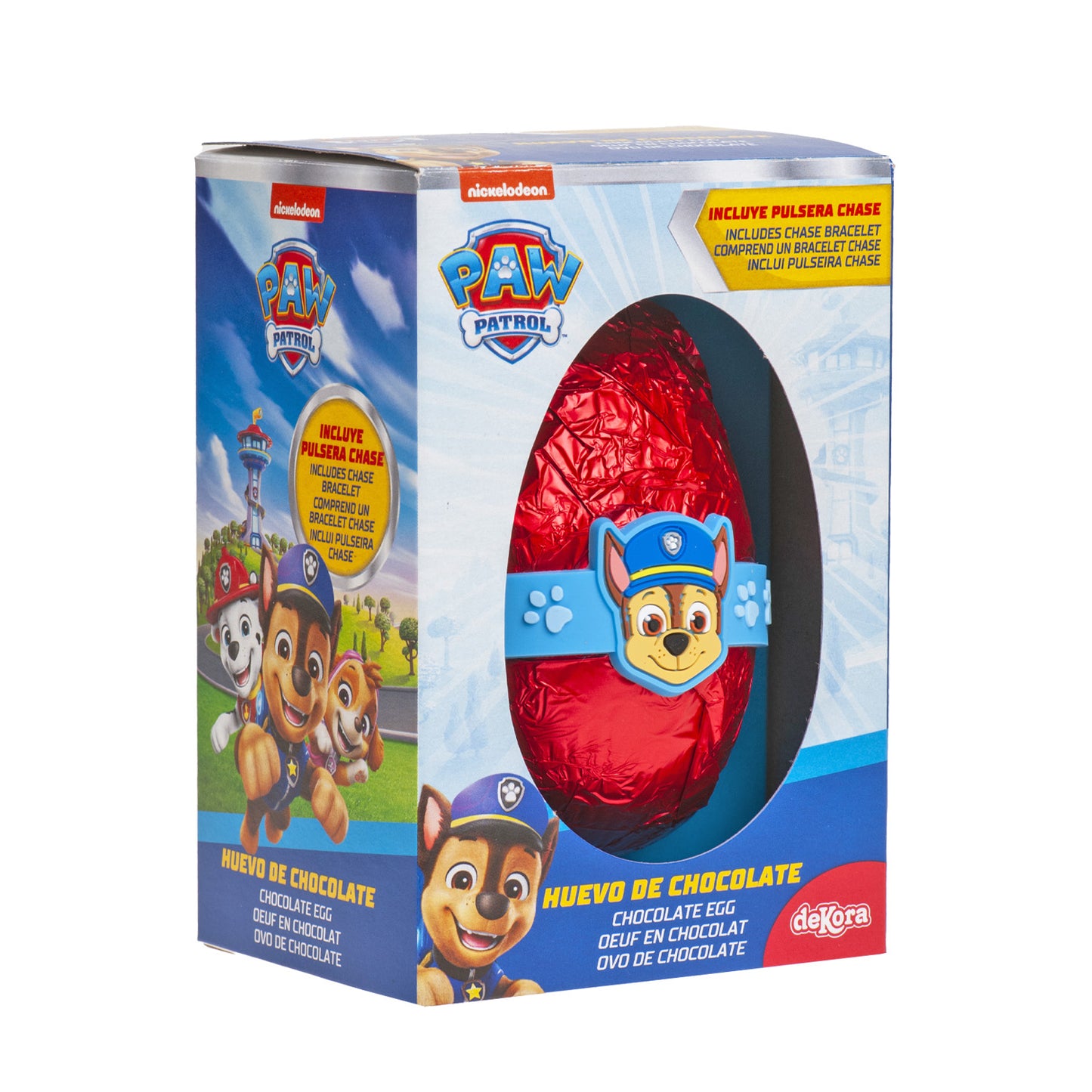 CHOCOLATE EGG WITH CHASE  BRACELET 55GR