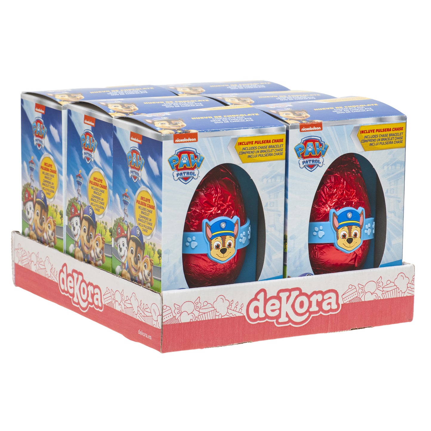 CHOCOLATE EGG WITH CHASE  BRACELET 55GR