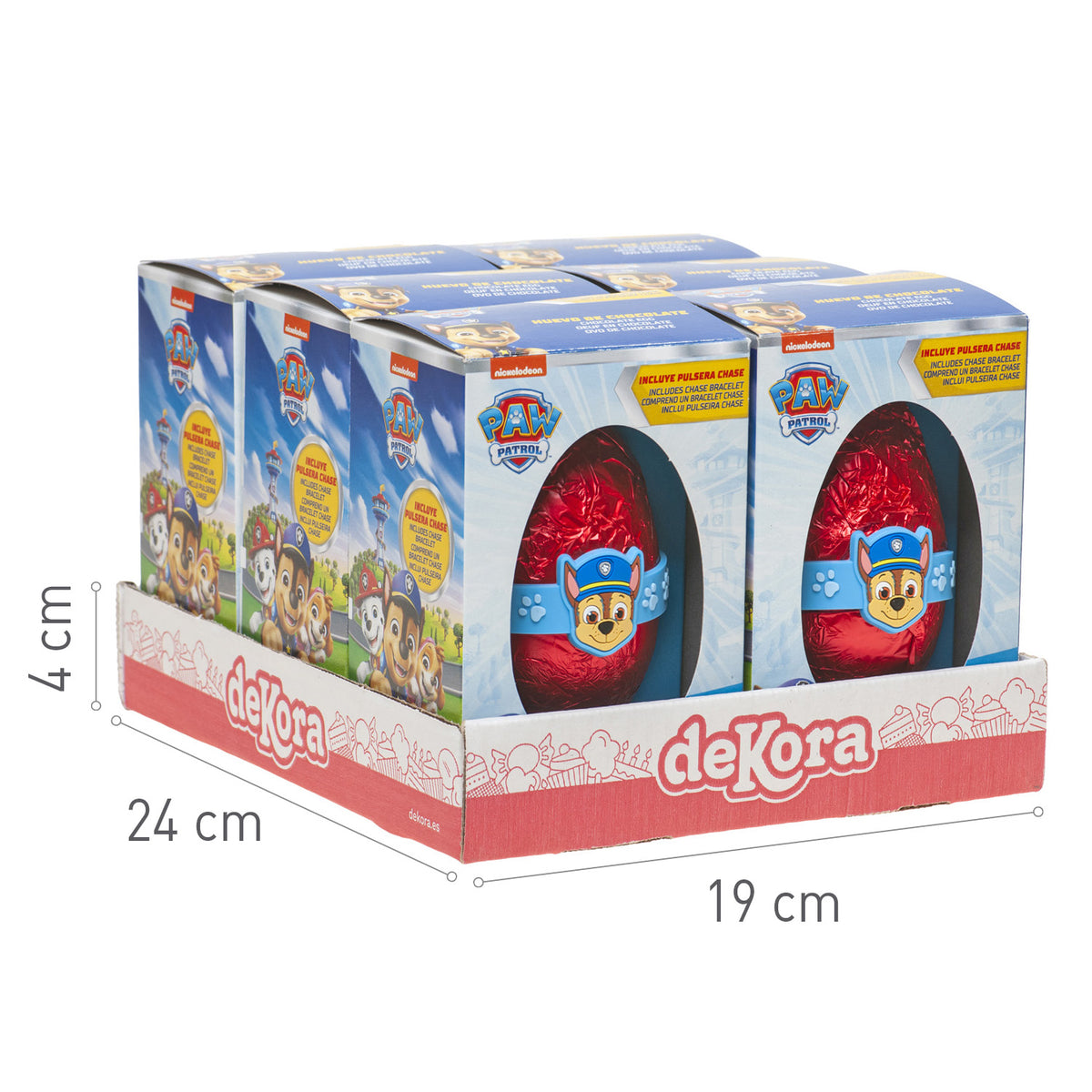HUEVO CHOCOLATE CON PULSERA CHASE 55GR