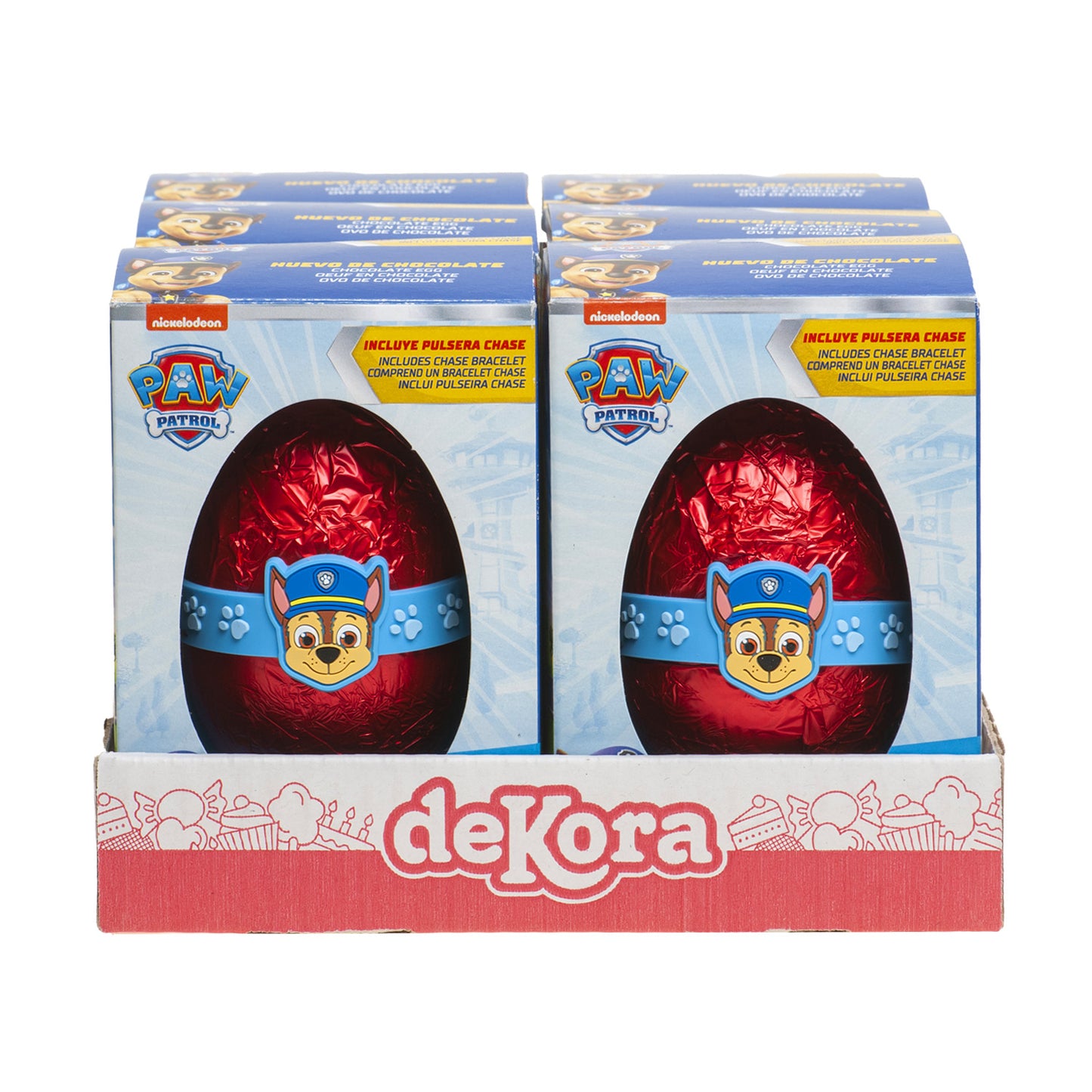 CHOCOLATE EGG WITH CHASE  BRACELET 55GR