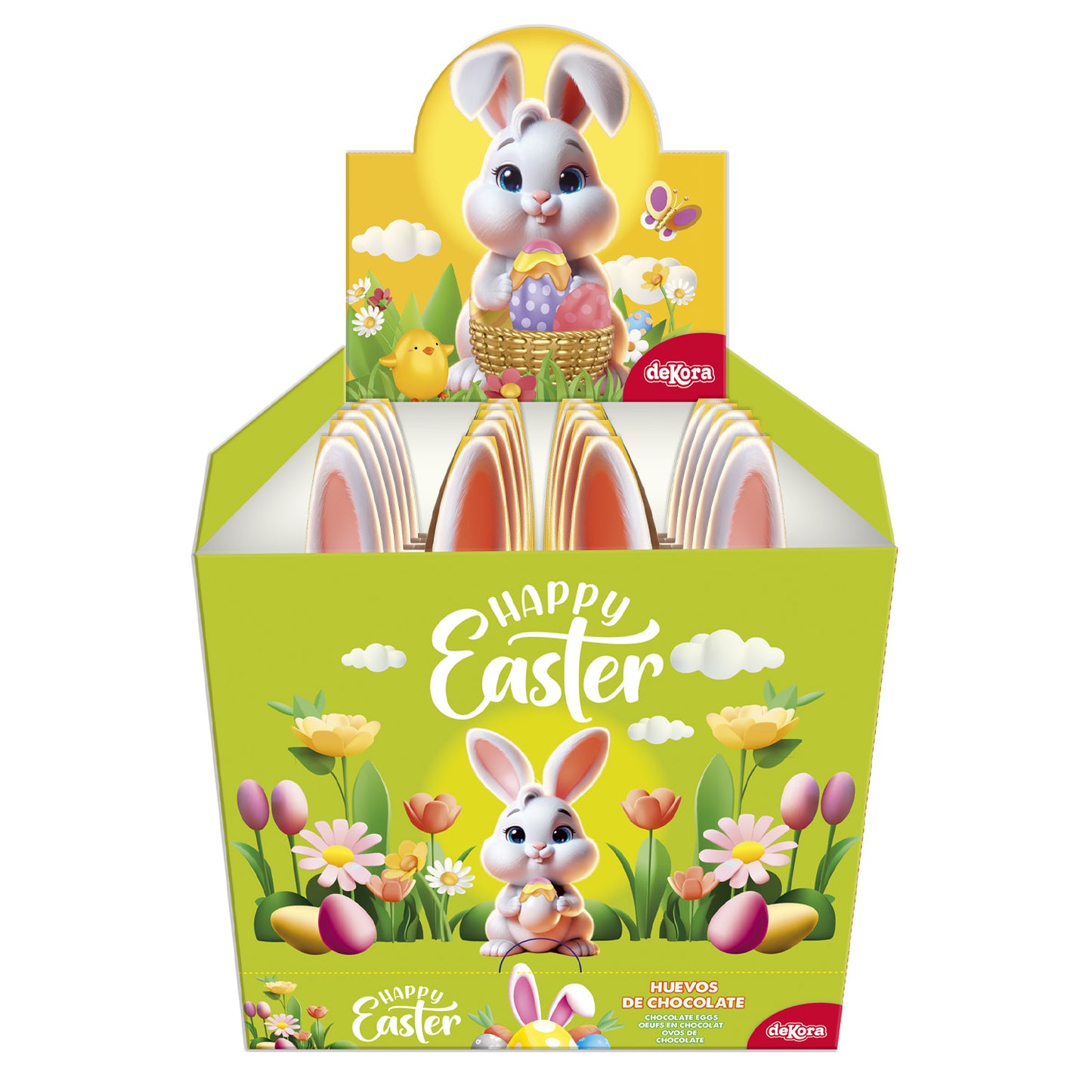 BUNNY WITH CHOCOLATE EGGS 60GR