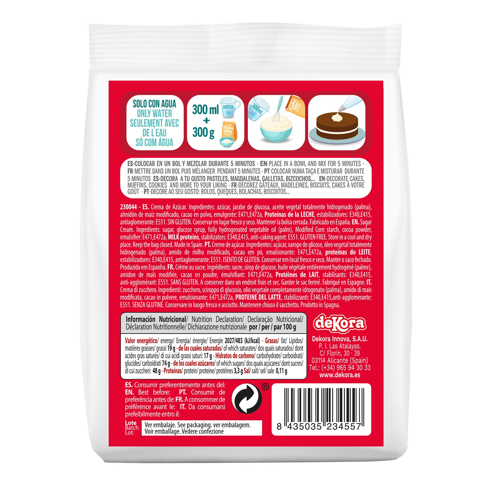 FROSTING EN POLVO CHOCOLATE 300 G