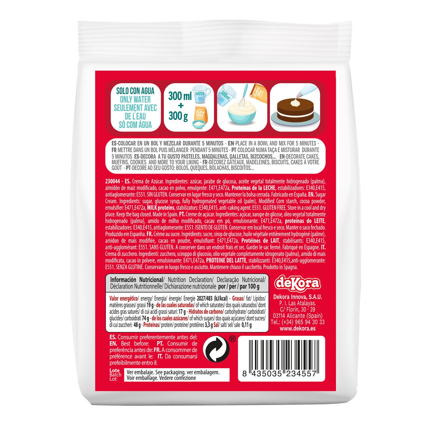 FROSTING EN POLVO CHOCOLATE 300 G