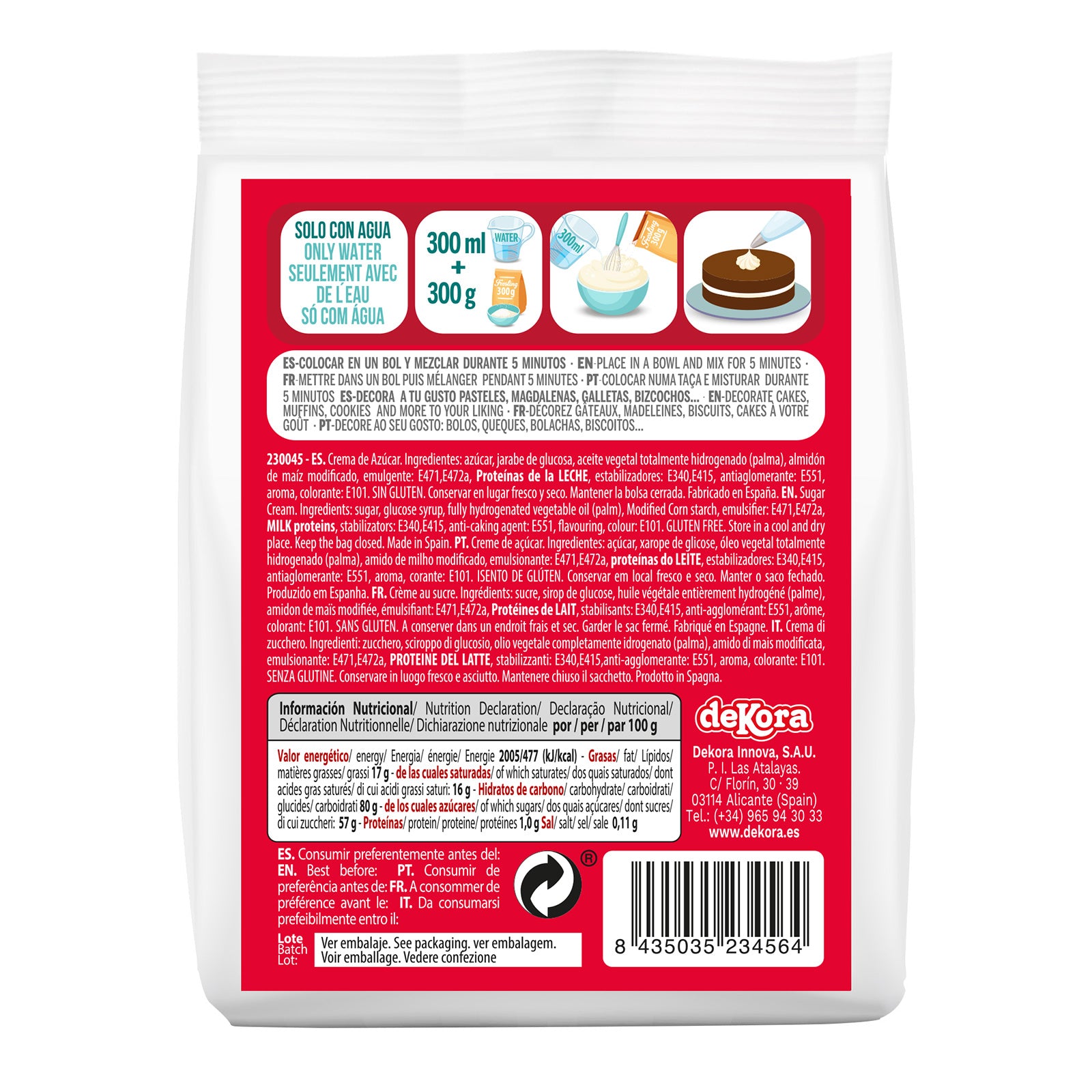 FROSTING EN POLVO VAINILLA 300 G