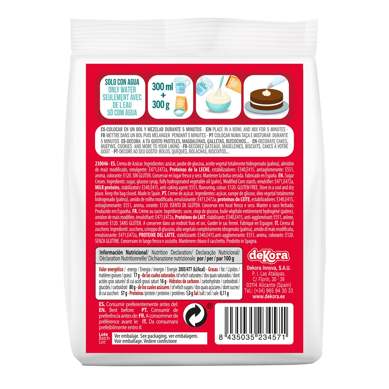 FROSTING POWDER STRAWBERRY 300 G