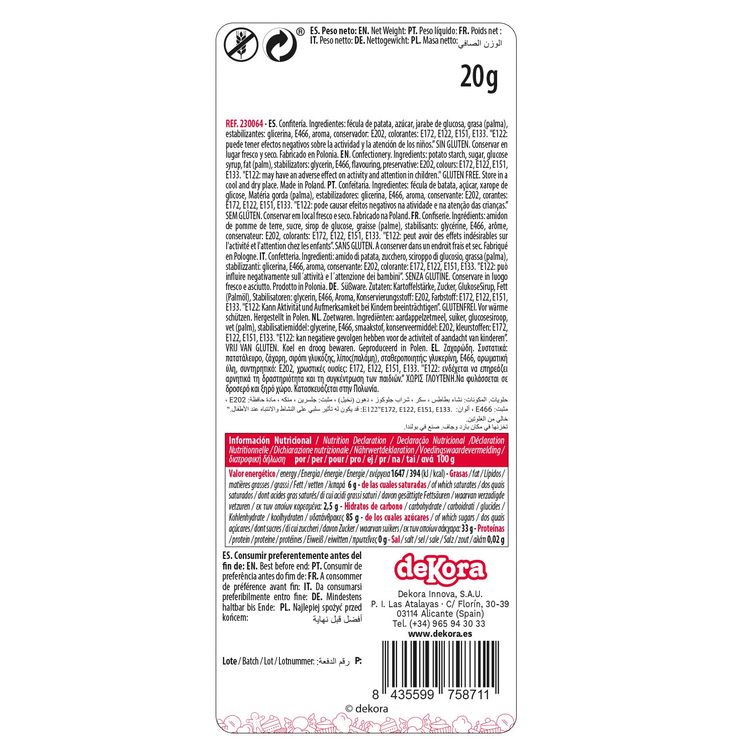 BLISTER SUGAR 8 FUCHSIA FLOWERS AND 5 GREEN LEAVES