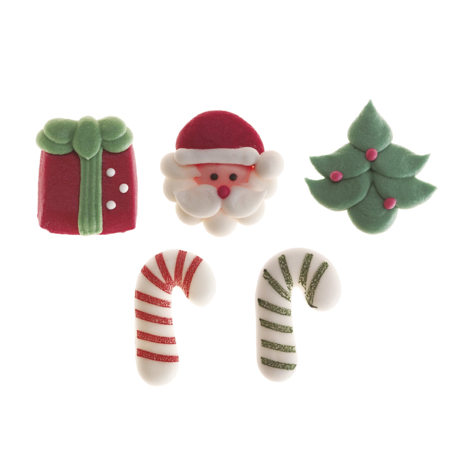 BLISTER DÉCORATION EN SUCRE 2D NOËL 12 UNITÉS