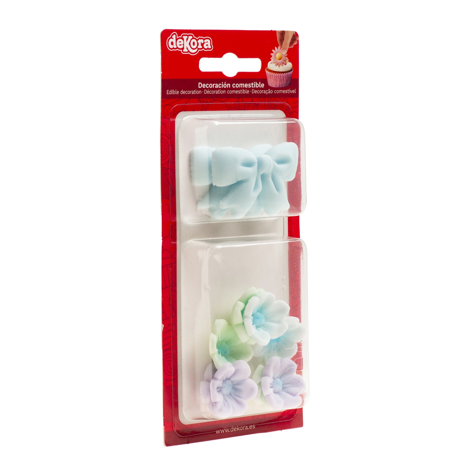 AÇÚCAR BLISTER FITA AZUL COM FLORES
