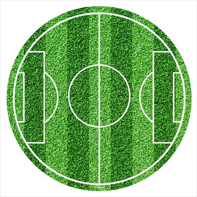 DISQUE COMESTIBLE POUR GÂTEAUX TERRAIN DE FOOTBALL 20CM ZERO