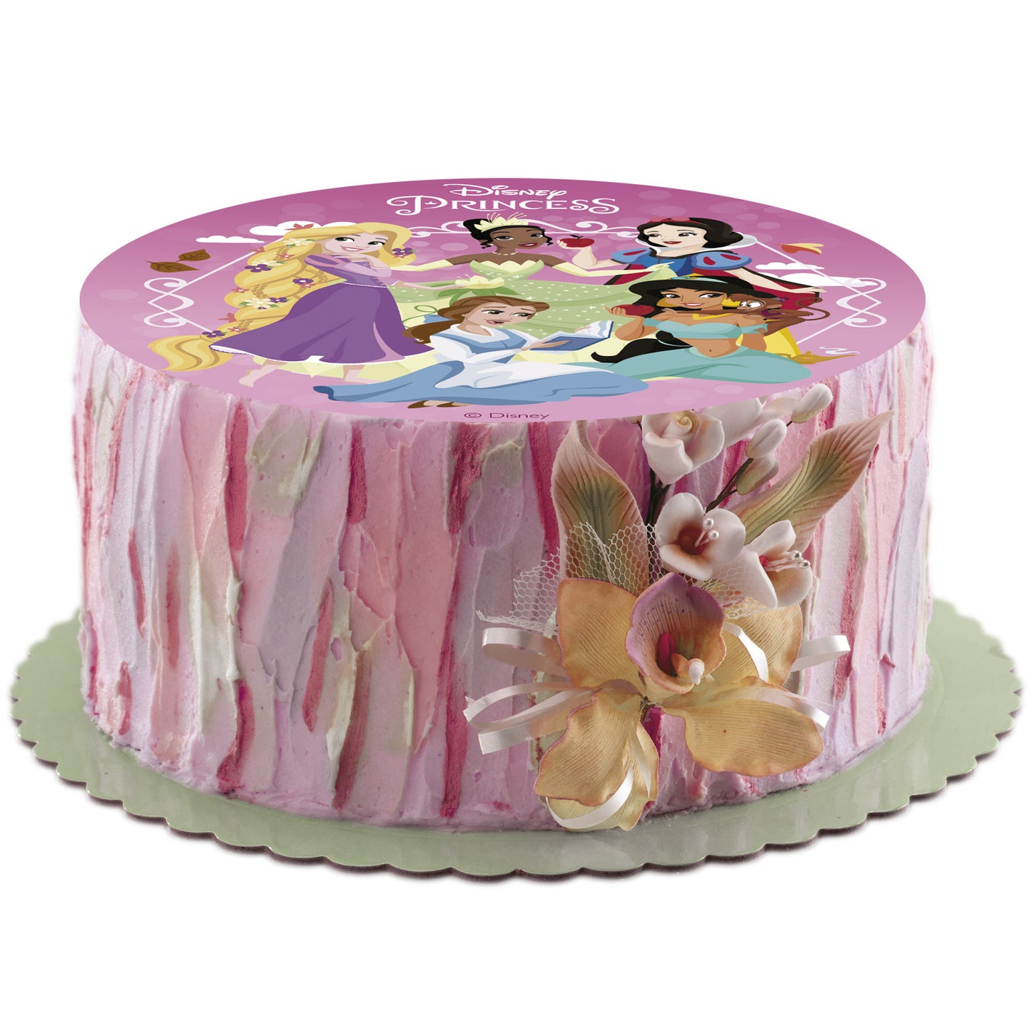DISCO COMESTÍVEL DECORAR BOLOS PRINCESAS ZERO 15,5CM