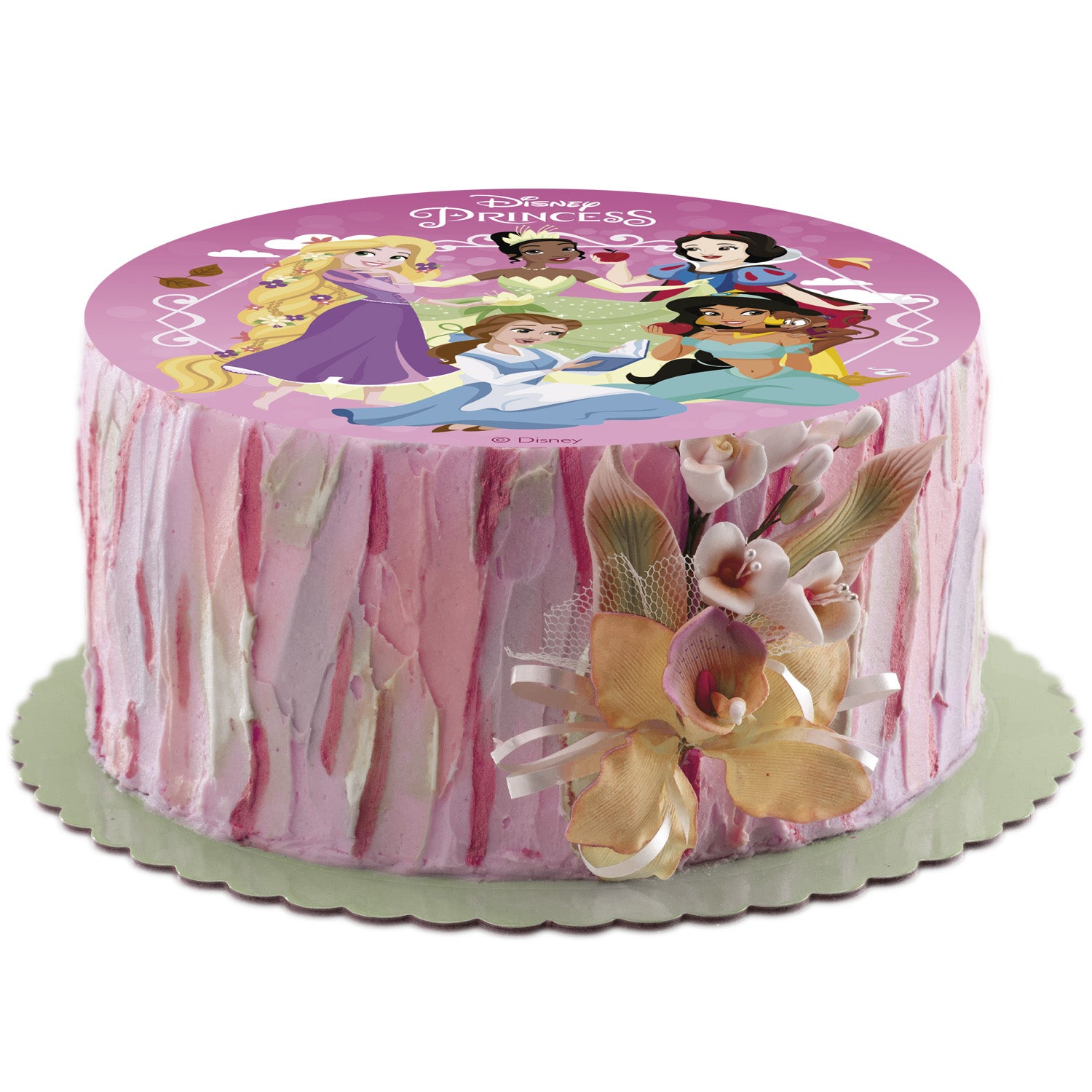 DISCO COMESTÍVEL DECORAR BOLOS PRINCESAS ZERO 15,5CM