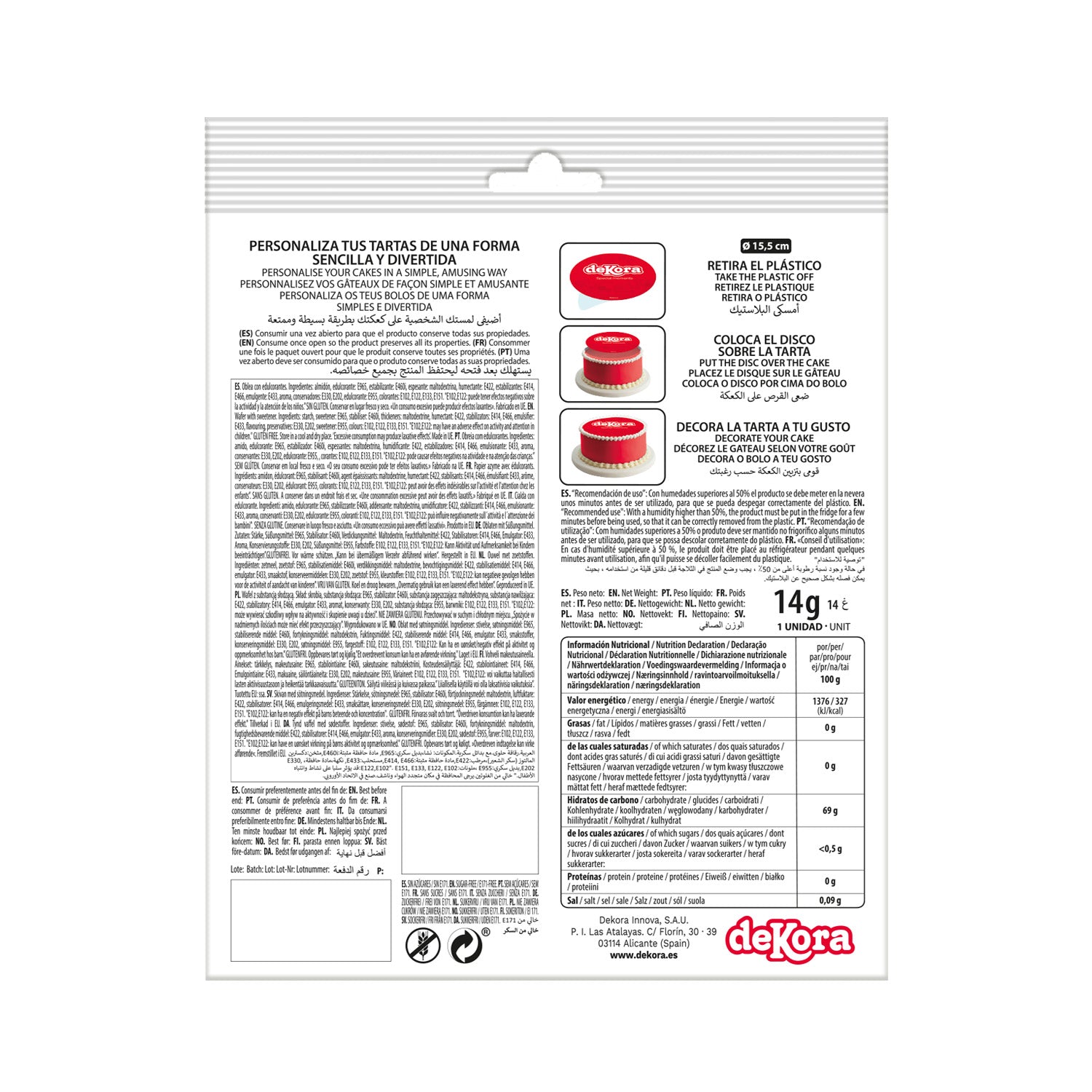  DISQUE COMESTIBLE DÉCO GÂTEAUX SPIDER-MAN ZERO 15,5CM