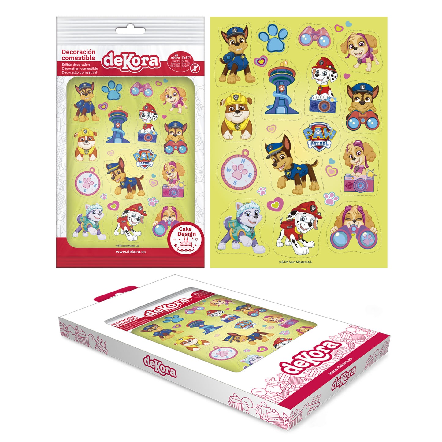 EDIBLE CUT-OUT DECORATIONS PAW PATROL ZERO