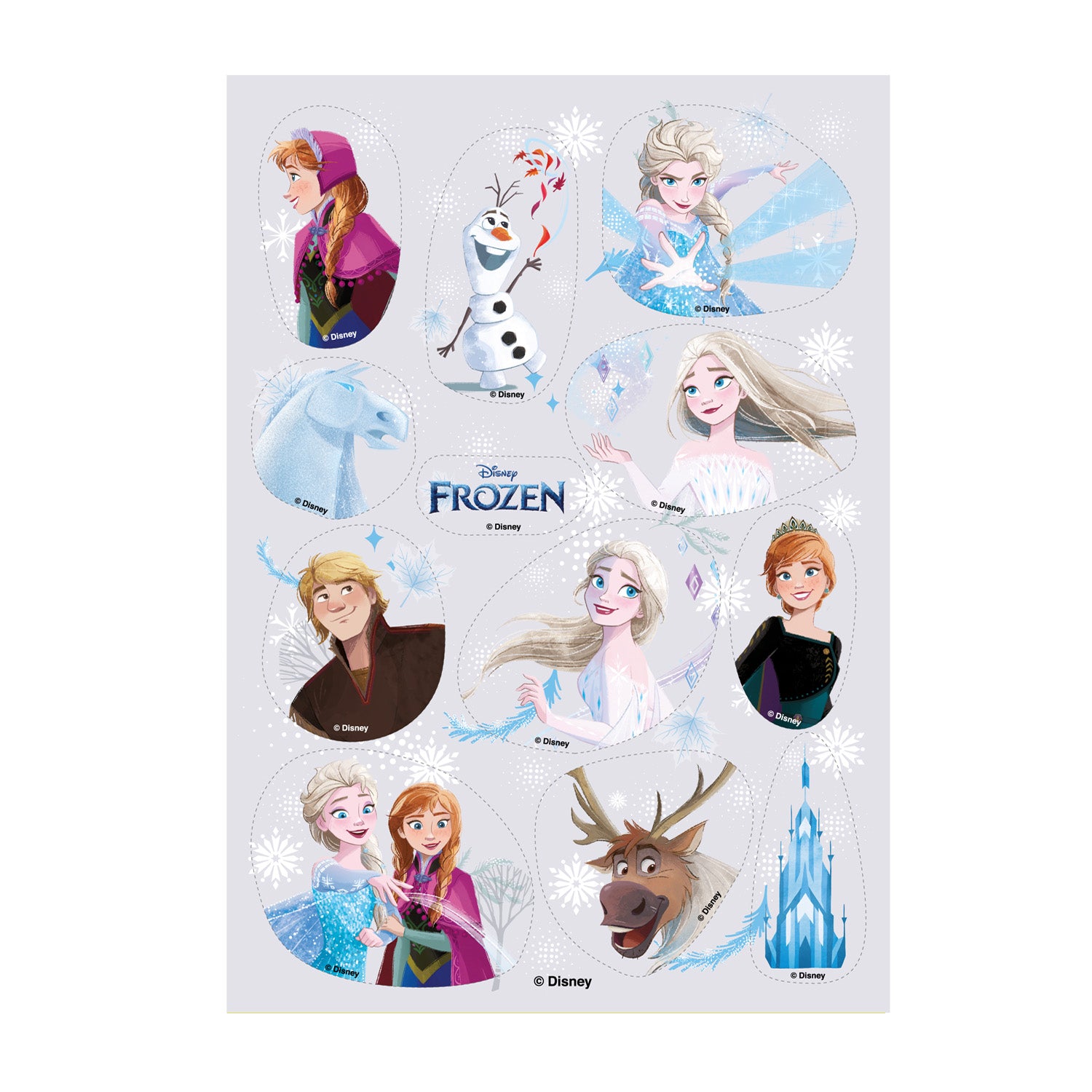 DECORAÇAO COMESTÍVEL PARA RECORTAR FROZEN II ZERO