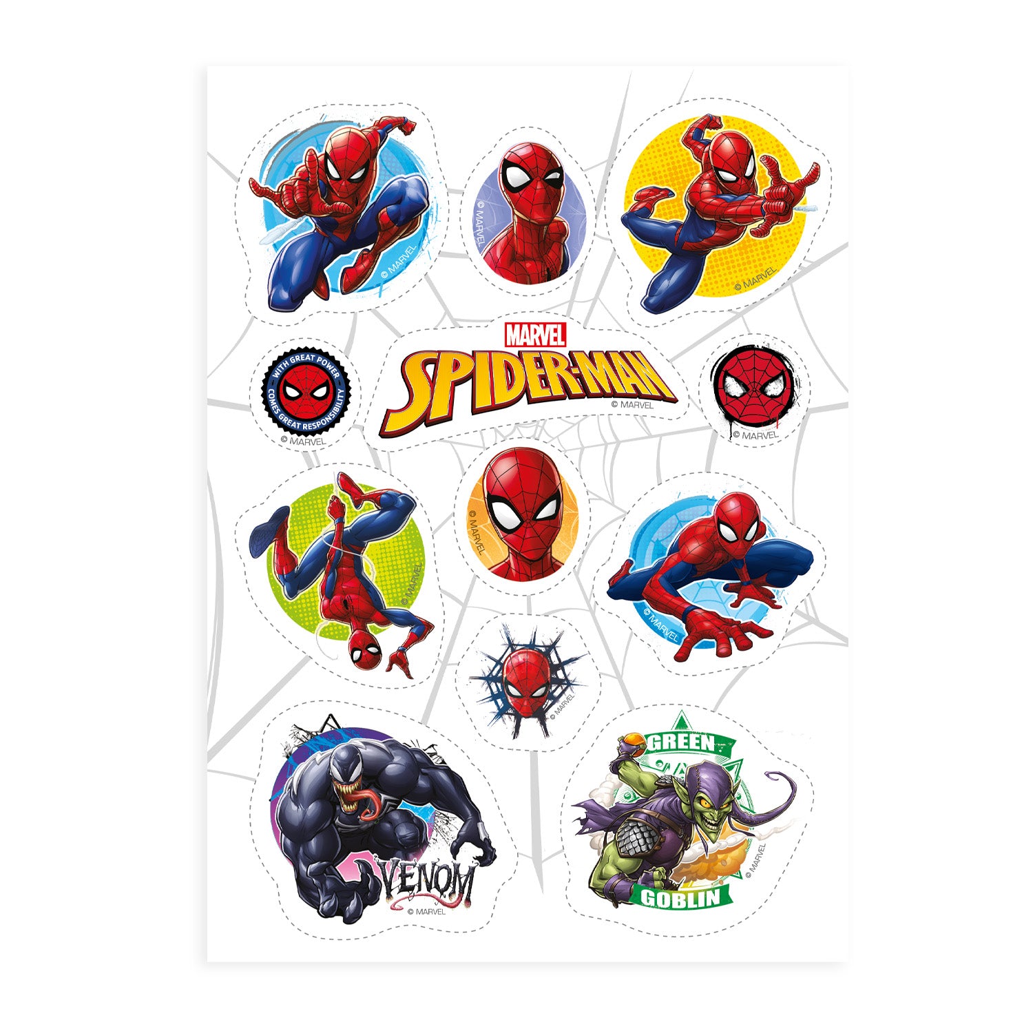 DECORACIÓN COMESTIBLE RECORTABLE SPIDER-MAN ZERO