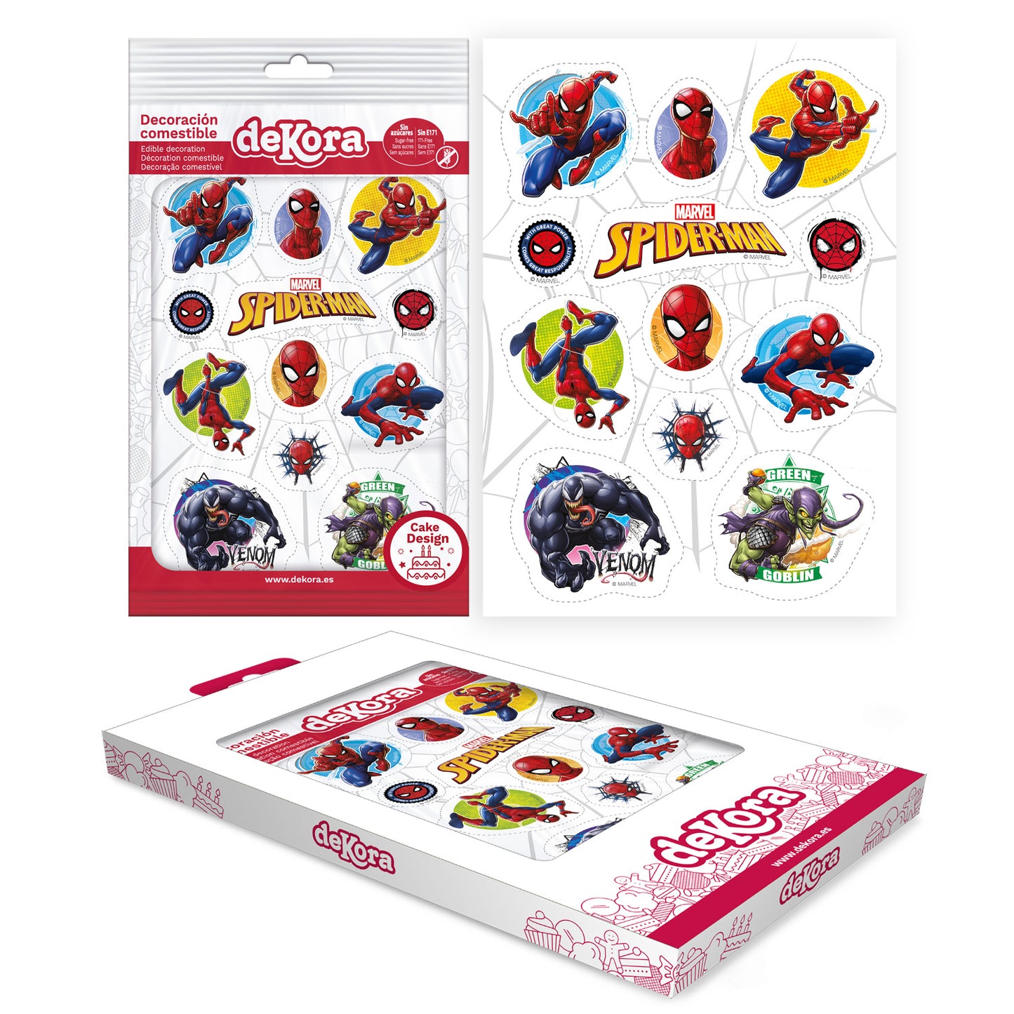 DECORACIÓN COMESTIBLE RECORTABLE SPIDER-MAN ZERO