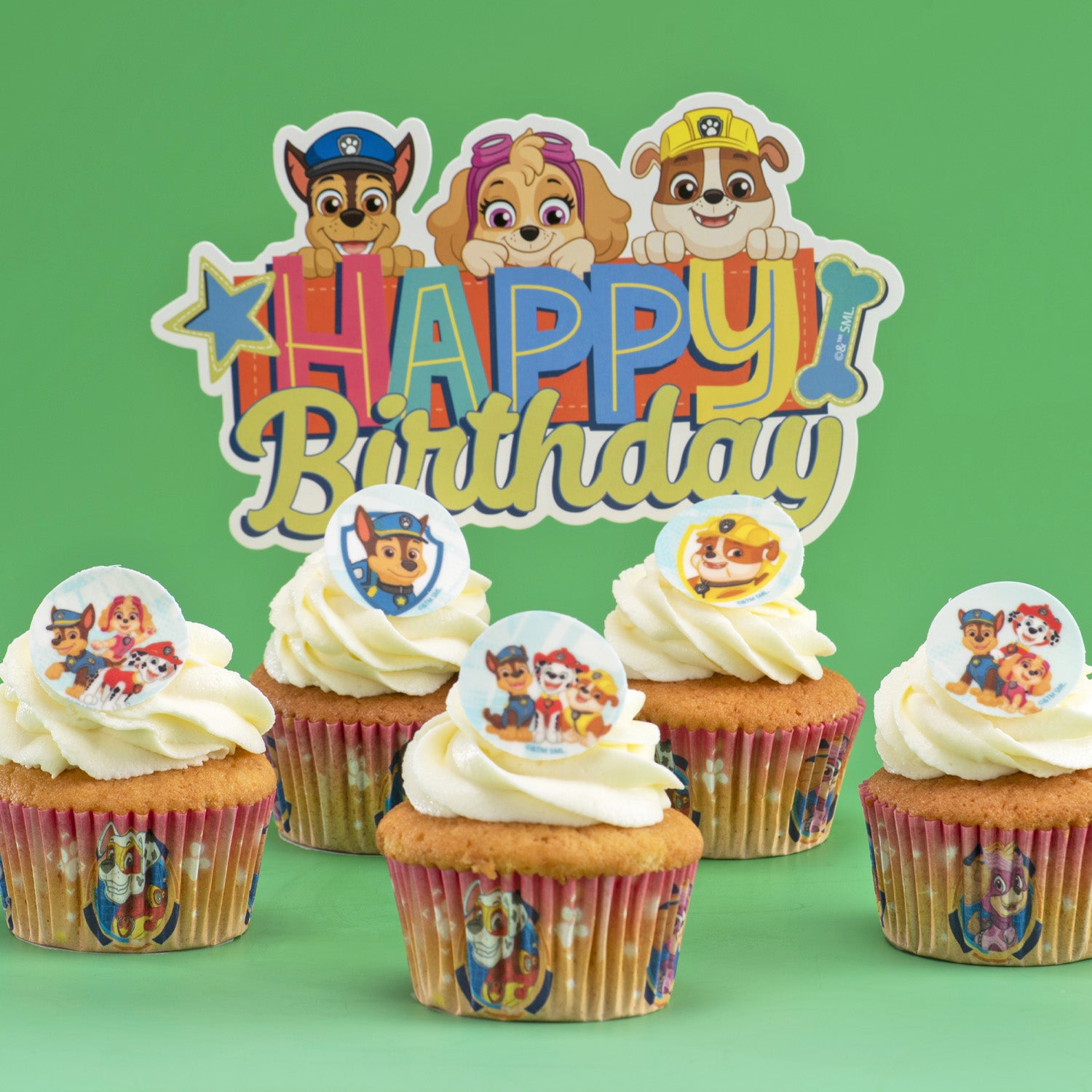 MINI DISQUES COMESTIBLES PAW PATROL Ø 3.4CM ZERO