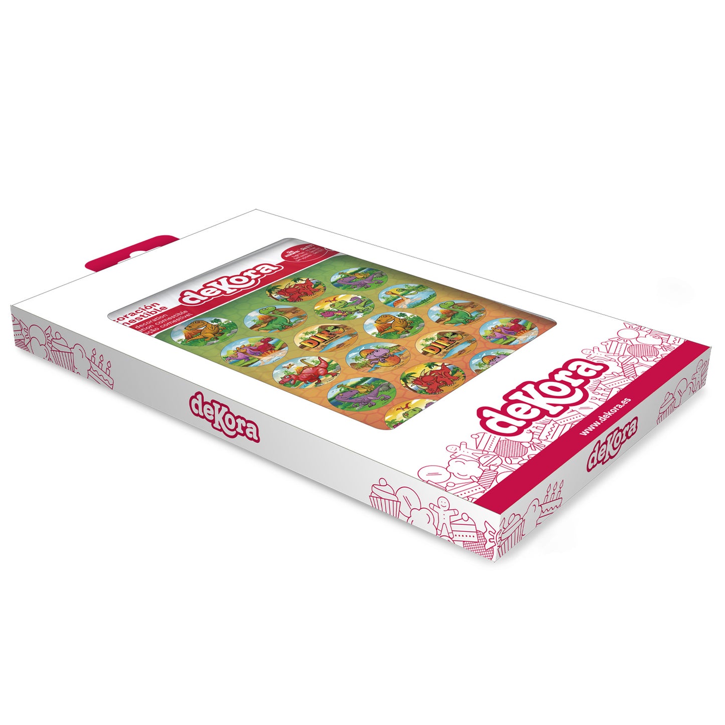 MINI DISQUES COMESTIBLES DINOSAURE Ø 3.4CM ZERO