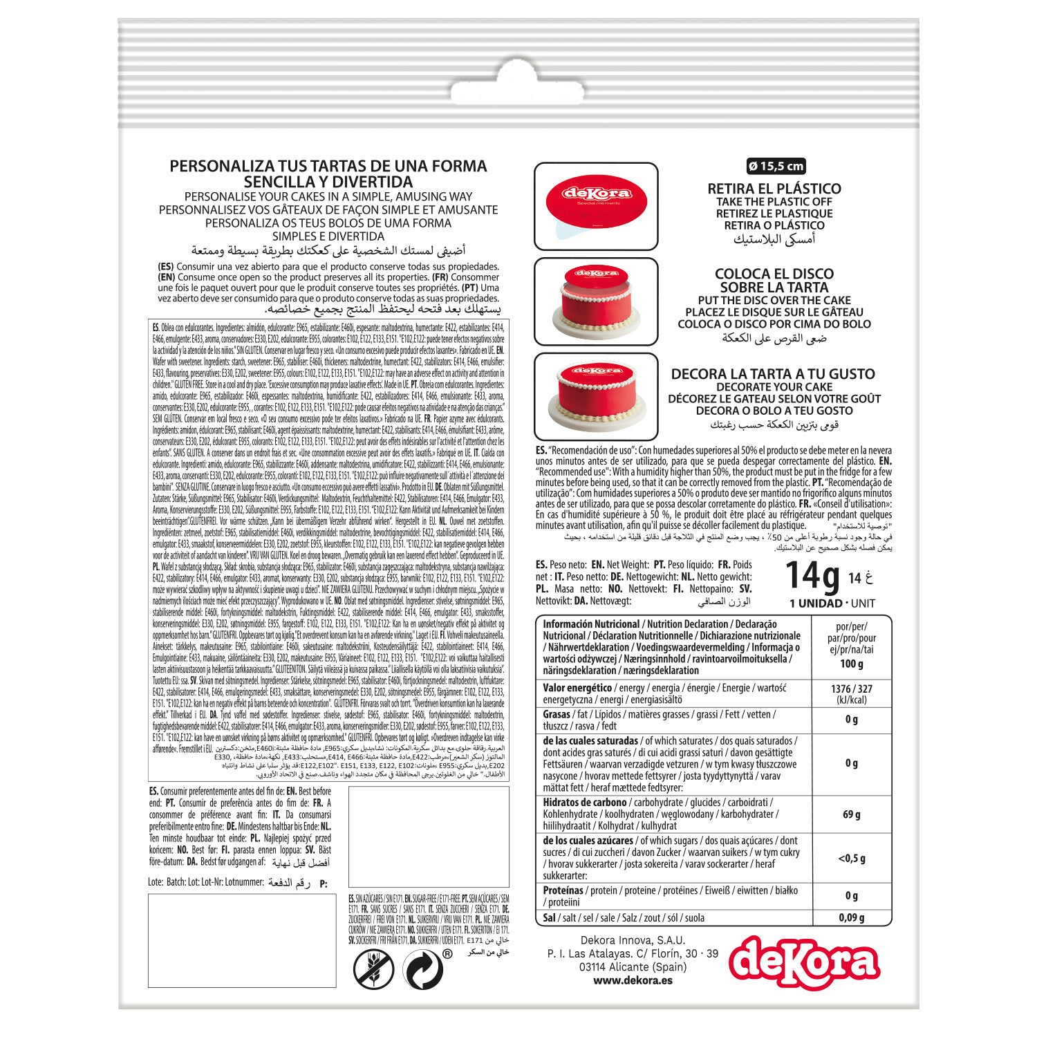 DISQUE COMESTIBLE DECO GATEAUX FROZEN ZERO Ø 15,5CM