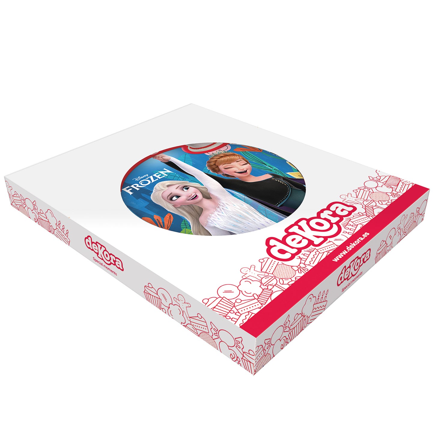 FROZEN CAKE DECORATING EDIBLE DISK ZERO Ø 15,5CM