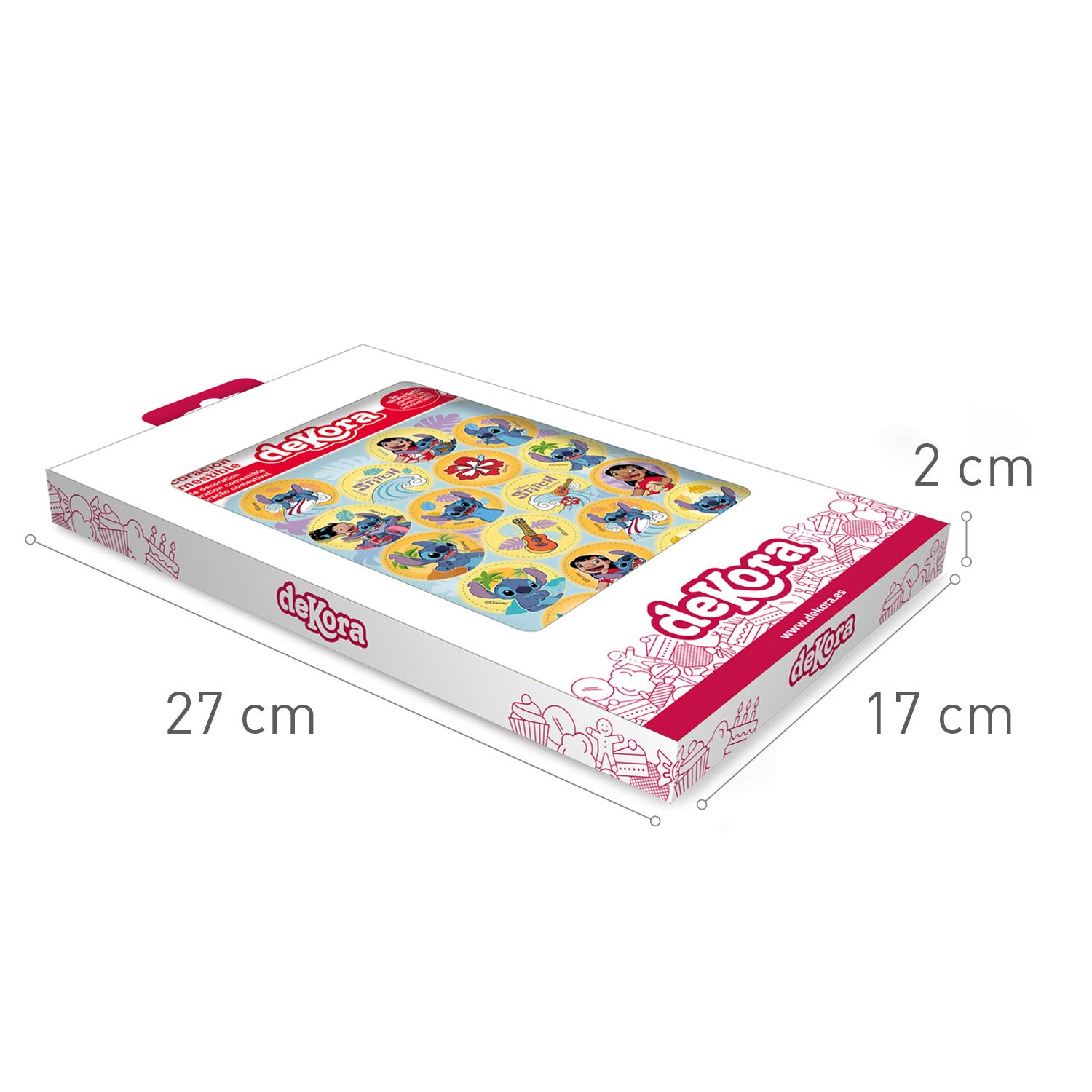 MINI DISQUES COMESTIBLES STITCH Ø 3,4CM ZÉRO A5