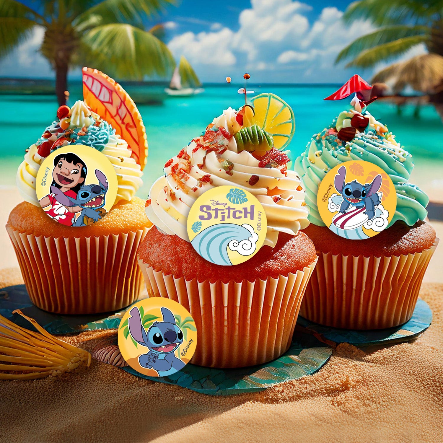 STITCH EDIBLE MINI DISCS Ø 3,4CM ZERO A5