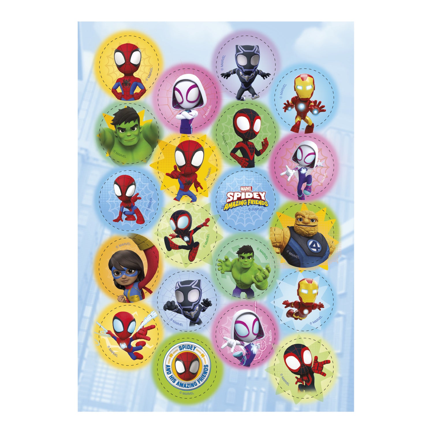 MINI DISCOS COMESTIBLES SPIDEY Ø 3,4CM ZERO A5
