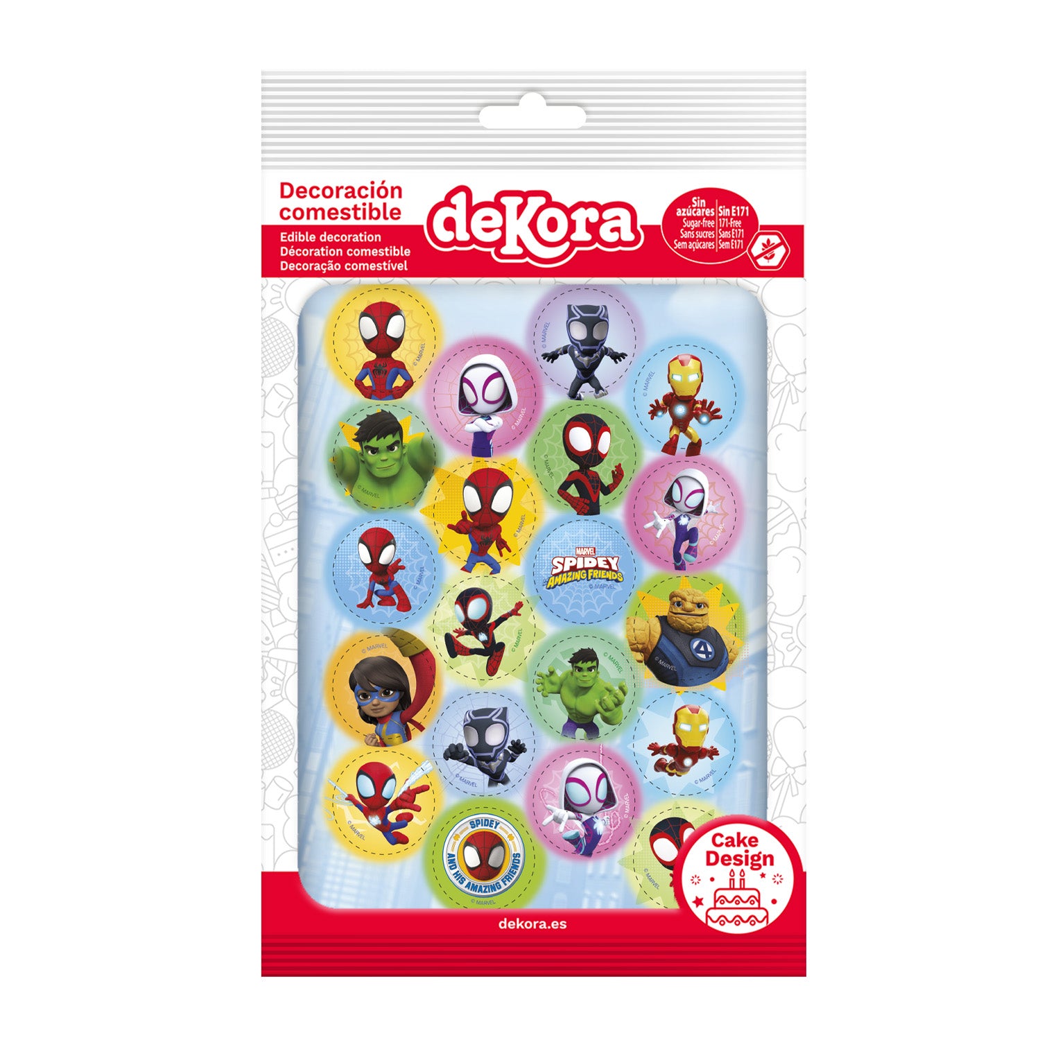 MINI DISQUES COMESTIBLES SPIDEY Ø 3,4CM ZÉRO A5