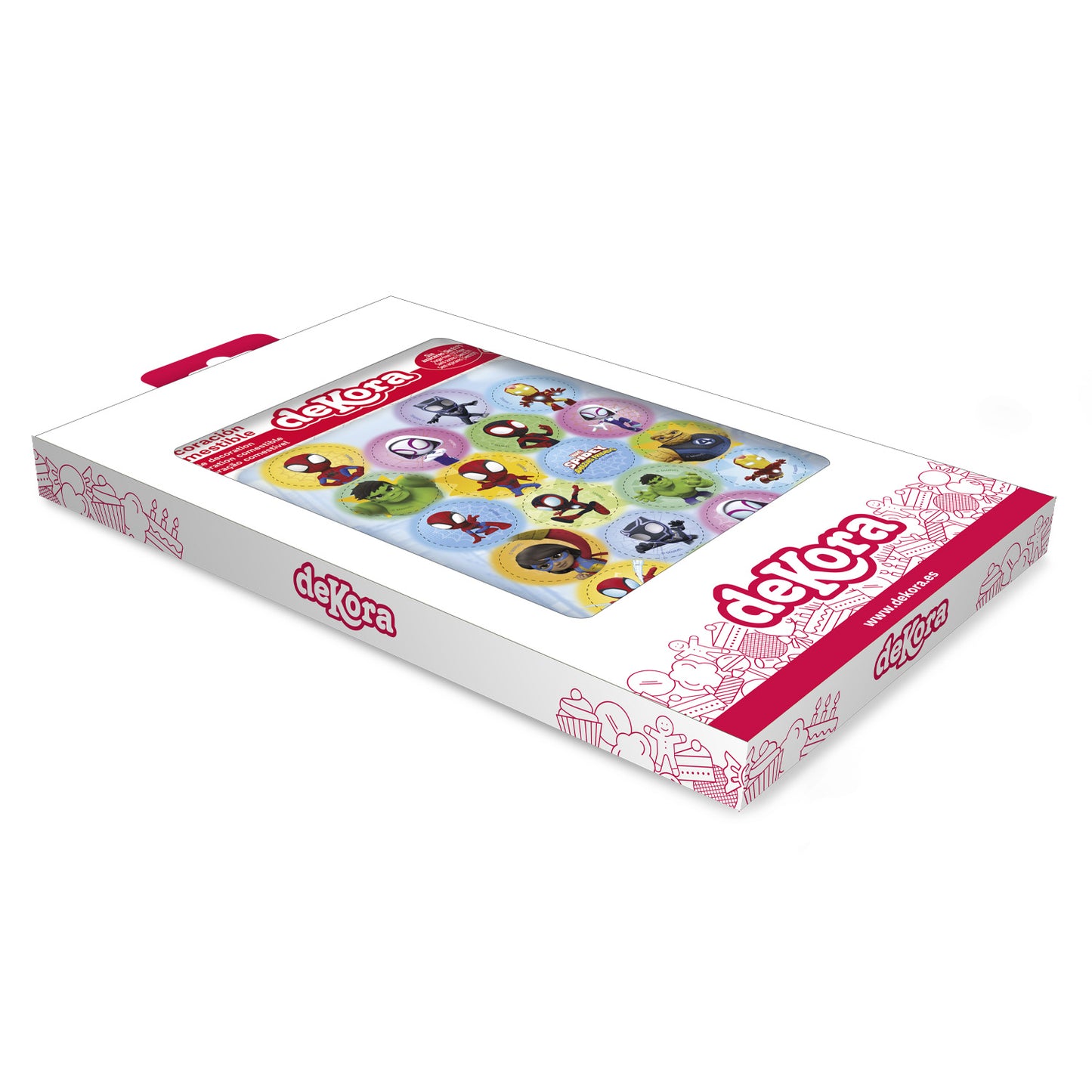 MINI DISQUES COMESTIBLES SPIDEY Ø 3,4CM ZÉRO A5